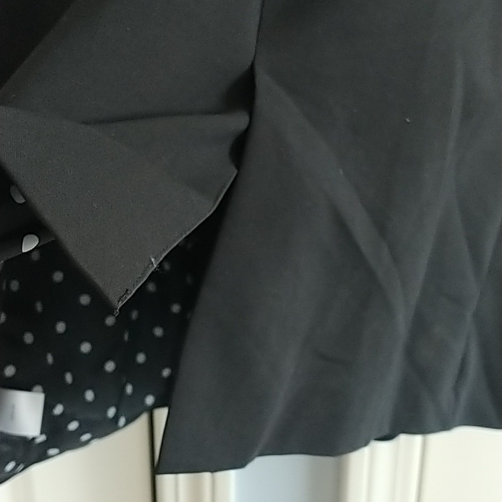 Brandon Thomas Modamix Black Classic Blazer w Polka dot lining 28W - Picture 7 of 10